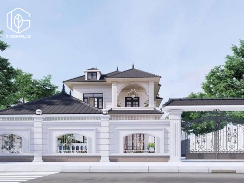 thiết kế nhà vườn 8x20