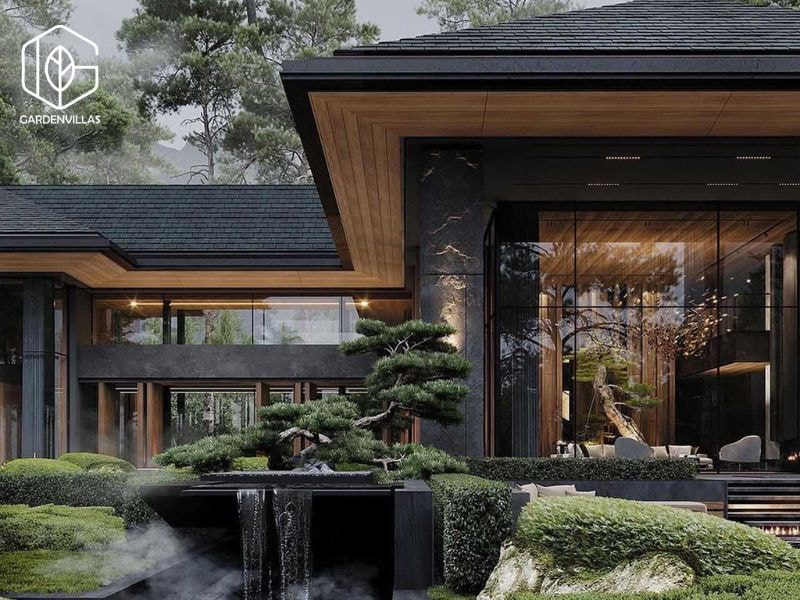 thiết kế nhà vườn 8x20