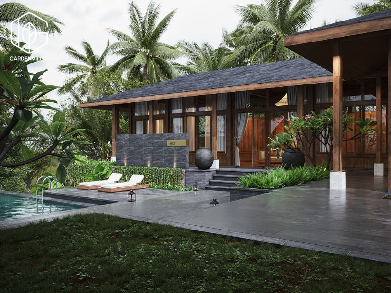 thiết kế nhà vườn 8x20