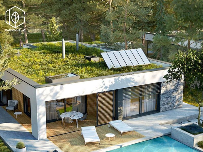 thiết kế nhà vườn 8x20