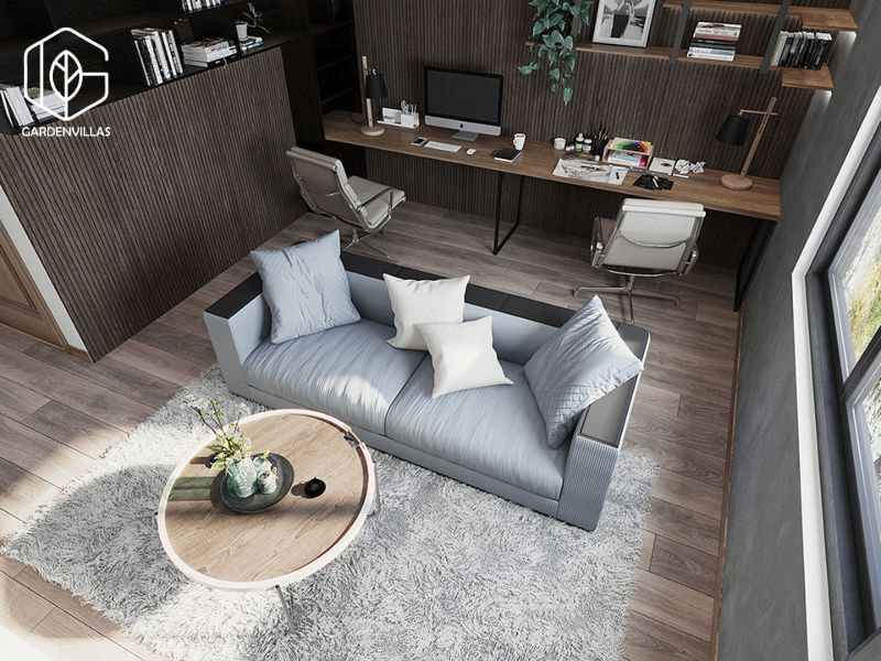 thiết kế nhà vườn 3 phòng ngủ